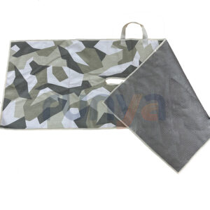 38x100cm transfer double side printing golf towel with center hole