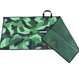 38x100cm transfer double side printing golf towel with center hole